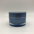 Récipients de 30 ml avec un double mur acrylique Beau pot à crème avec couleur bleue